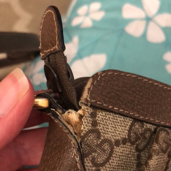 Gucci Brown Patterned Shoulder Bag - Picture 9 of 15